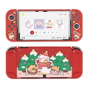 GeekShare Christmas Switch OLED Case, Hard PC Protective Case for Switch OLED and Joy Con