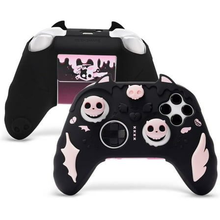 GeekShare Sweetheart Skull Silicone Controller Cover for Xbox Series X/S - Skin with Thumb Grips