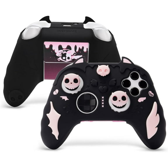 GeekShare Sweetheart Skull Silicone Controller Cover for Xbox Series X/S - Skin with Thumb Grips