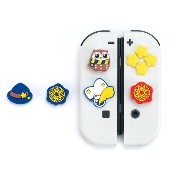 GeekShare Cross D-Pad Button Caps Set Joystick Cover ABXY Key Sticker for Switch/OLED Magic Academy