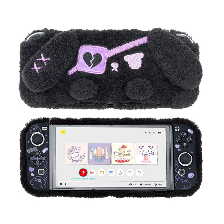 GeekShare Dark Plush Bunny Protective Case Cover Compatible with