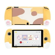 GeekShare Ergonomic Protective Case Compatible with Nintendo Switch OLED Console and Joy Con Cat JOJO
