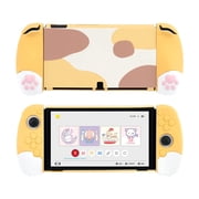 GeekShare Ergonomic Protective Case Compatible with Switch OLED Console and Joy Con Cat JOJO