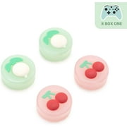 GeekShare Fruit Thumb Grips for Xbox One/Xbox x/s Controller Joystick Cover Caps 4PCS Peach&Apple