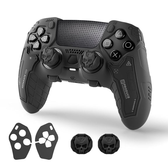 GeekShare G.S.TAC Ptotective Case for PS5 Edge Wireless Controller + Thumb grips + Sticker