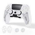 thumbnail image 1 of GeekShare G.S.TAC White Shell for Playstation 5 Edge Wireless Controller + Thumb grip Caps + Sticker, 1 of 7