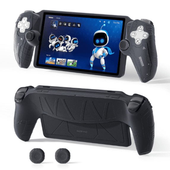 GeekShare GesTac Silicone Protective Case for PlayStation Portal Soft Cover with 2 Thumb Grips