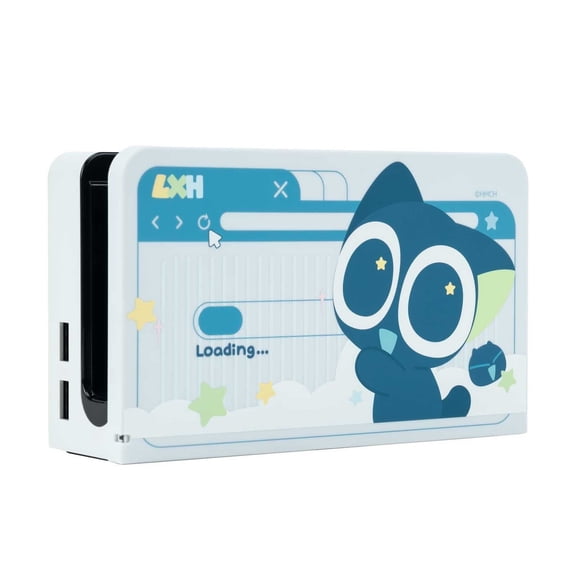 GeekShare Hard Case for Nintendo Switch OLED Dock Cover Faceplate Sleeve Pad PC Shell - Luo Xiaohei
