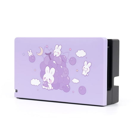 GeekShare Nintendo Switch Dock Cover - Anti Scratch Hard Replacement Shell for Nintendo Switch Dock (Grape Rabbit)