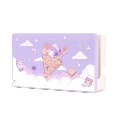 GeekShare Nintendo Switch Dock Cover - Anti Scratch Hard Replacement Shell for Nintendo Switch Dock(Ice Cream Cat)