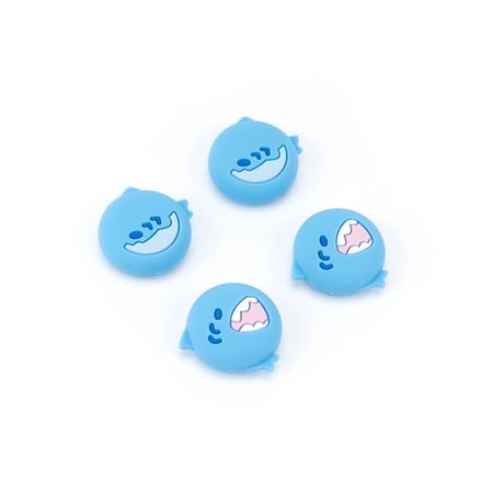 GeekShare Nintendo Switch Thumb Grips, Soft Silicone Joystick Caps for Nintendo Switch/OLED/Lite, 4PCS - Shark