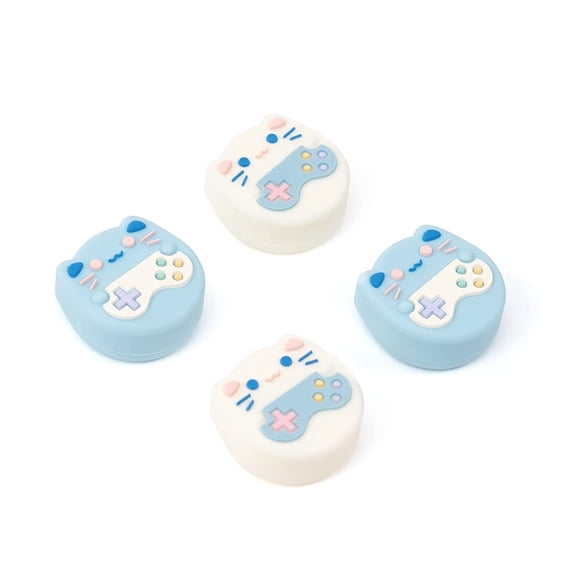 GeekShare Switch Thumb Grips, Soft Silicone Joystick Caps for Switch 1/OLED/Lite, 4PCS -- Gaming Cat