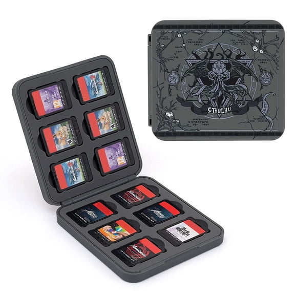 GeekShare Portable Switch Game Card Case with 12 Game Card Slots- Game Card Carrying Storage Box