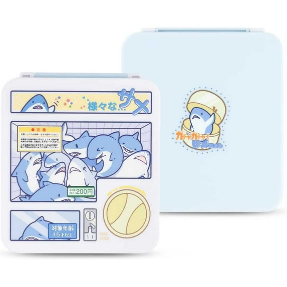 GeekShare Portable Switch Game Card Case Game Holder 12 Game Card Slots Card Cartridge Storage Box Shark Gashapon