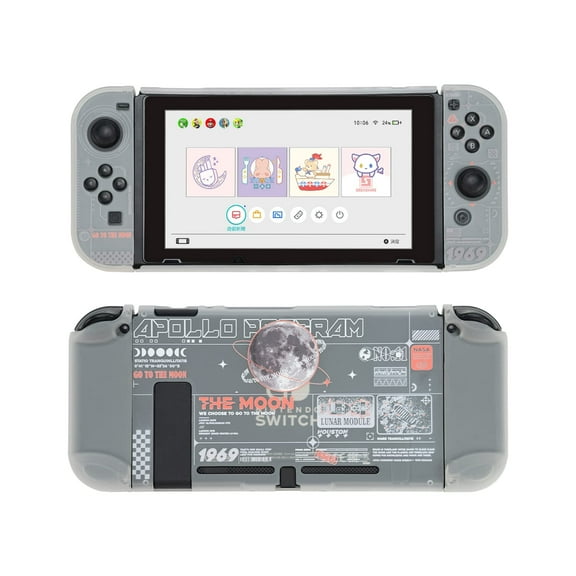 GeekShare Protective Case Cover Compatible with Nintendo Switch and Joy-Con Shock-Absorption Moon