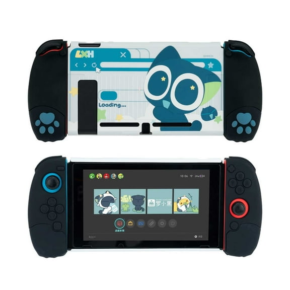 GeekShare Protective Case Hard Slim Cover Case For Nintendo Switch 2017 PC & Silicone - Luo Xiaohei