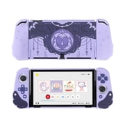 GeekShare Protective Case for Switch OLED Model Game Slim Shell PC & Soft Silicone Cover Case Shell - Dark Star Wings