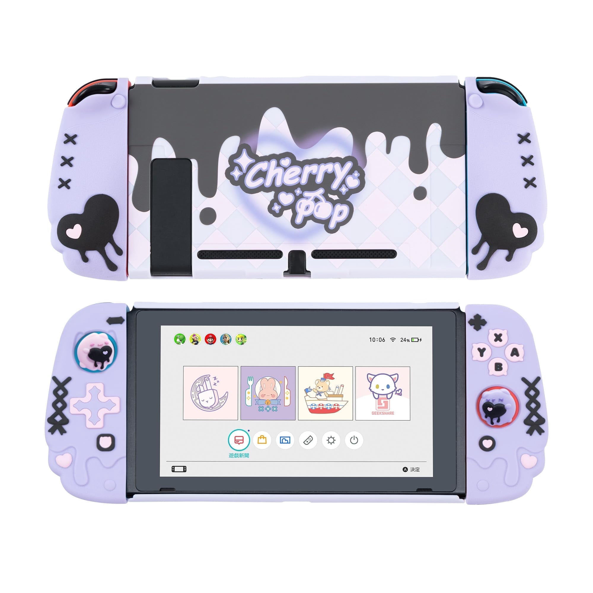 GeekShare Protective Case for Switch OLED Silicone Shell for