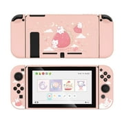 GeekShare Protective Case for Nintendo Switch - Soft TPU Case Cover for Nintendo Switch Console and Joy-Con (Strawberry Bunny)