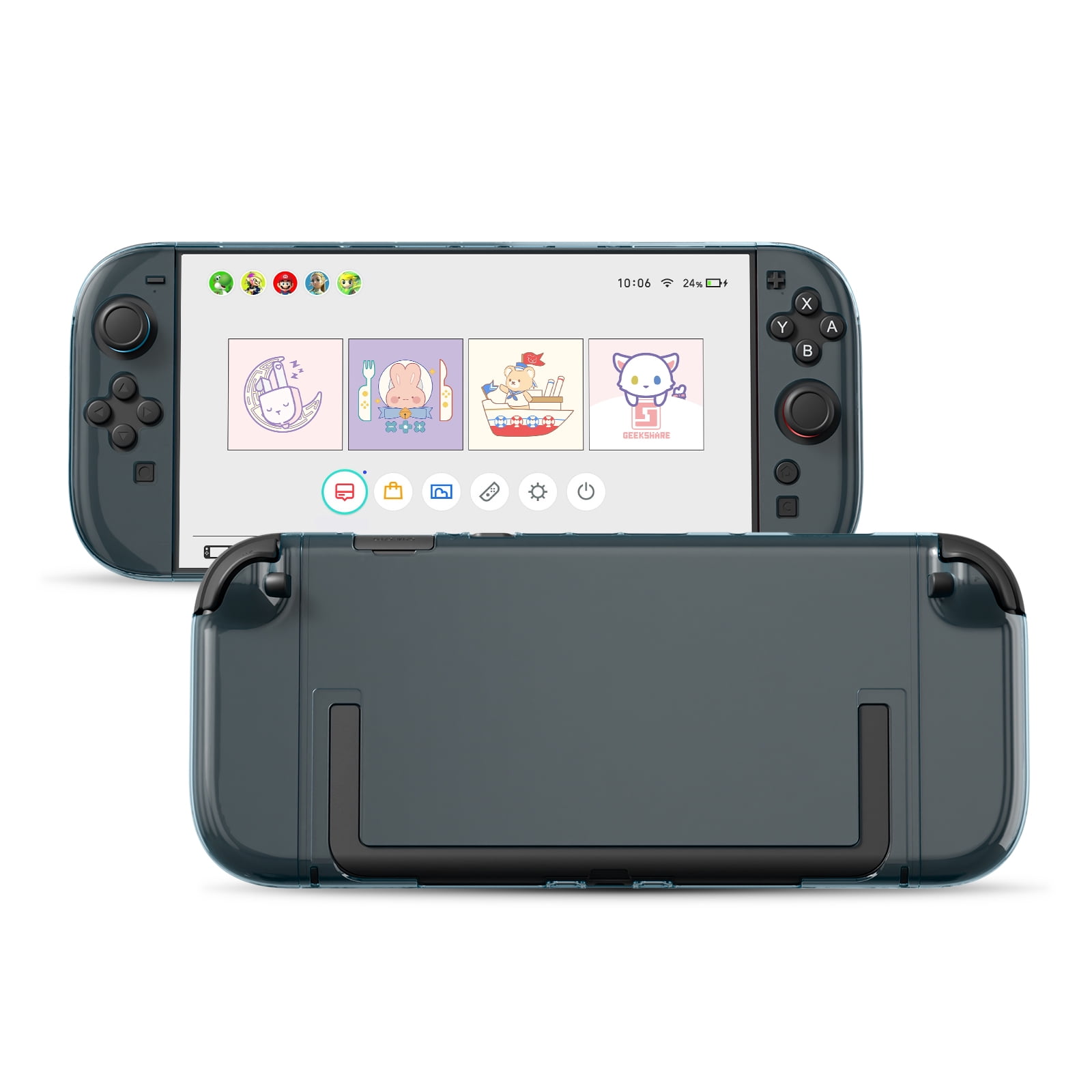 Nintendo Switch Lite Protective Case: Flip Cover & Screen