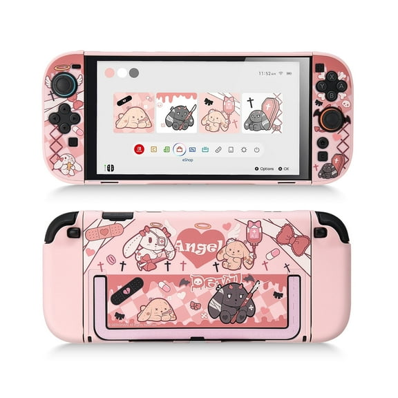 GeekShare Slim Protective Case for Nintendo Switch 2 Console and JoyCon Cover Hard Skin Gothic Bunny