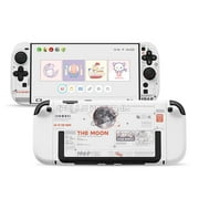 GeekShare Slim Protective Case for Nintendo Switch 2 Console and JoyCon Cover Hard Skin Moon White