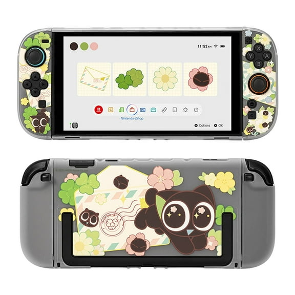 GeekShare Slim Protective Case for Nintendo Switch 2 Console and JoyCon Cover Hard Skin Spring Flowers
