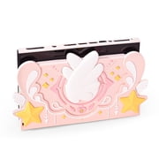 GeekShare Soft Silicone Faceplate Cover for Switch 2025 Charging Dock, Pink Star Wings