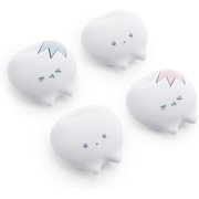 GeekShare Thumb Grip Caps Compatible with Switch 2 Silicone Joystick Cover White Tooth 4PCS