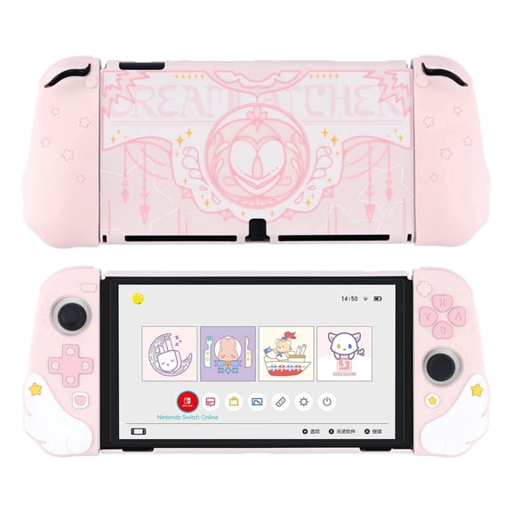 GeekShare Stars Wings Protective Case for Switch OLED Console and Joy Con Ergonomic Design