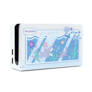 GeekShare Switch OLED Dock Cover Slim Hard Faceplate Sleeve Pad for Nintendo Switch, Multicolor