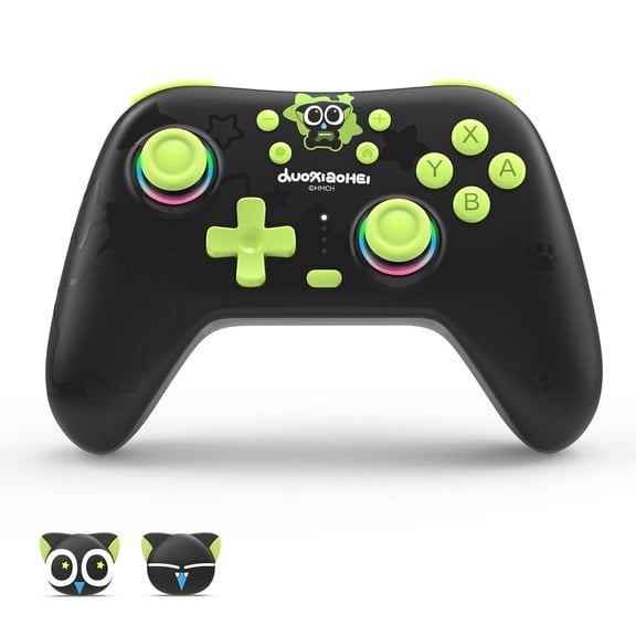 GeekShare Luo Xiaohei Switch Controller Hall Effect Controllers Wireless for Switch,PC,Android,iOS