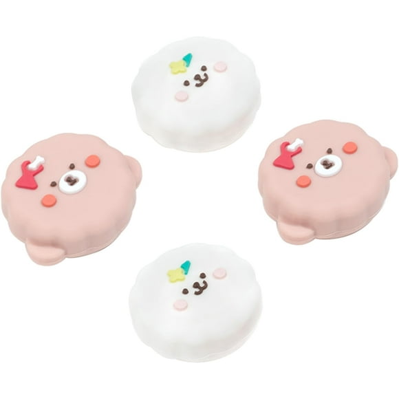 GeekShare Thumb Grip Caps Silicone Joystick Cover for Nintendo Switch/OLED/Lite 4PCS Bichon Frise