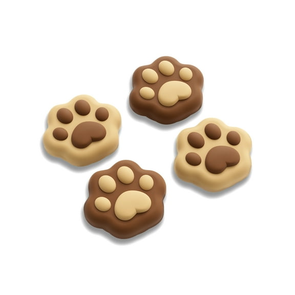 GeekShare Thumb Grip Caps Switch 2 Joystick Cover for Nintendo Switch 2025 Milk Brown Cat Paw 4PCS