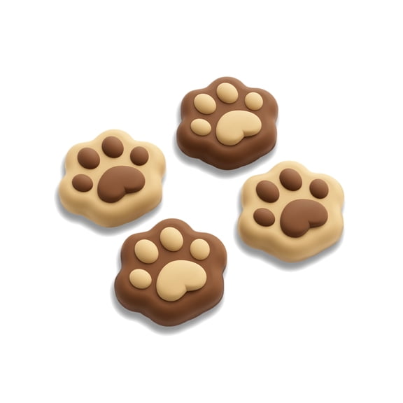 GeekShare Thumb Grip Caps Compatible with Switch 2 Joystick Cover Sets Milk Brown Cat Paw 4PCS