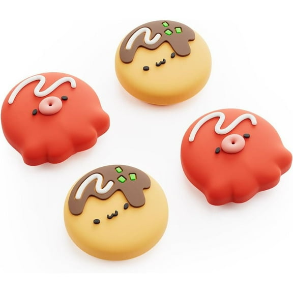 GeekShare Thumb Grip Caps Switch 2 Joystick Cover for Nintendo Switch 2025 Takoyaki 4PCS
