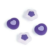 GeekShare Thumb Grip Caps for Playstation 5/PS4/Switch Pro Controller, Dark Cream Heart,4PCS