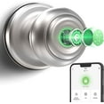 thumbnail image 1 of GeekTale Smart Fingerprint Door Lock Fingerprint Doorknob Entry Door Lock, Fingerprint Unlocking, Mobile App Unlocking, Key Unlocking for Home Hotel Office Apartment Bedroom Silver, 1 of 6