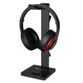 thumbnail image 1 of Geekdigg Gaming Headset Headphone Stand Holder with Cable Organizer & Cellphone Stand - Black, 1 of 7