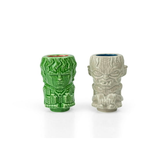 Geeki Tikis Lord Of The Rings Frodo & Gollum Mini Muglets | 2-Ounce Ceramic Mugs