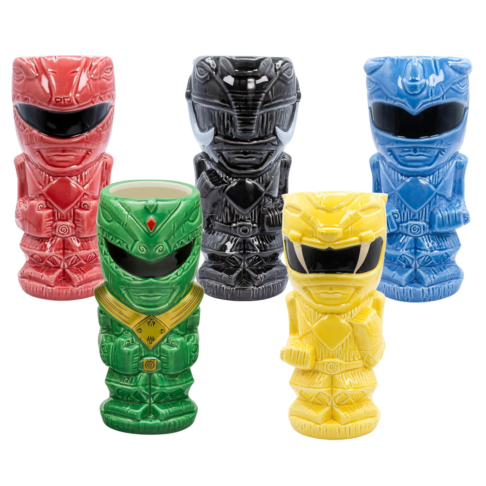 Geeki Tikis Power Rangers Ceramic Mug Set of 5 - Walmart.com