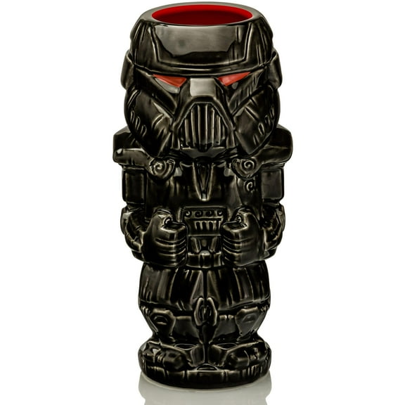 Geeki Tikis Star Wars: The Mandalorian Dark Trooper Ceramic Mug | Holds 18 Ounce