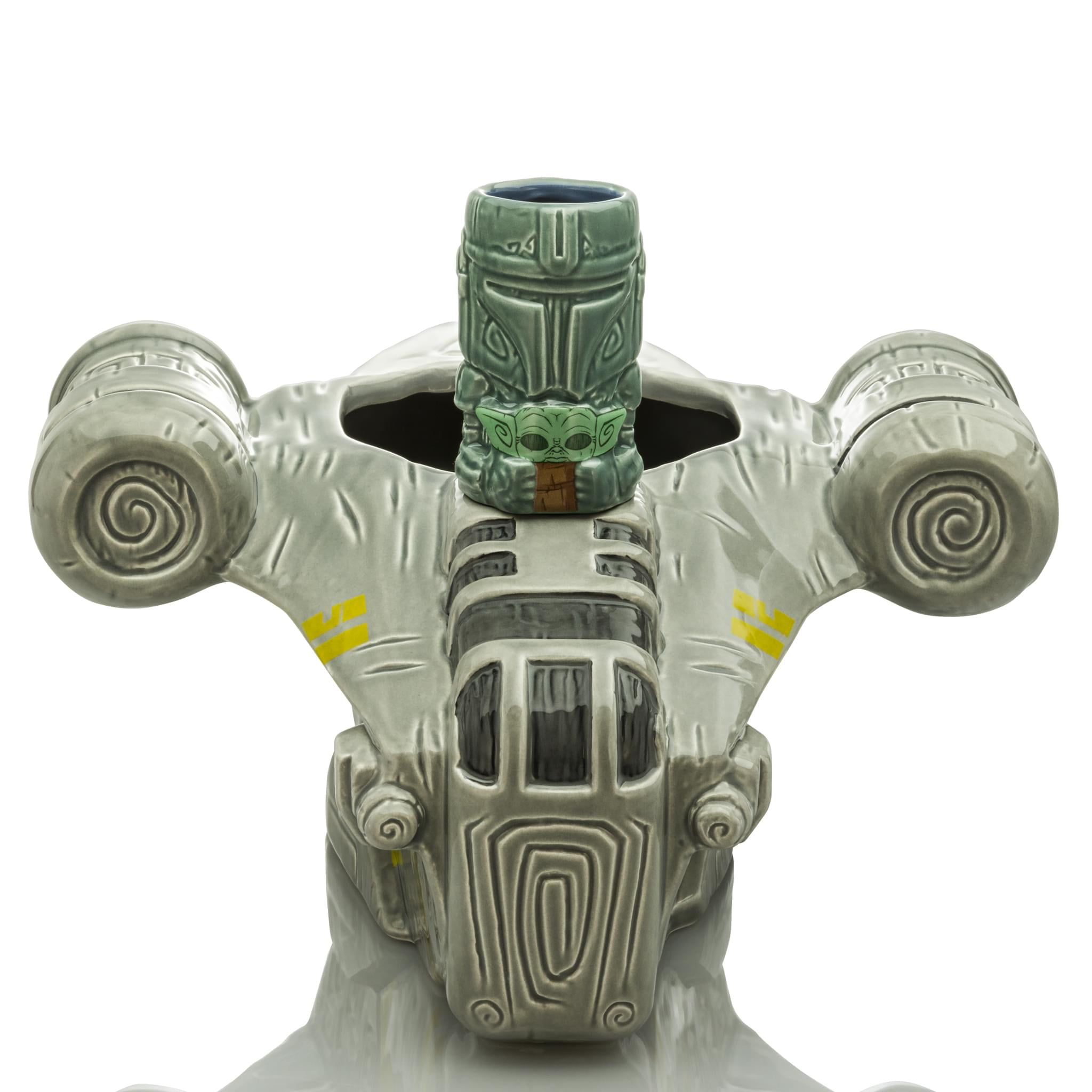 Star Wars Mandalorian Gray Ceramic Punch Bowl with Mini Muglet