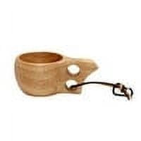 Geeklife Nordic Style Handmade Ancient Lapland Finnish Rubber Wooden Kuksa Cup 200ml
