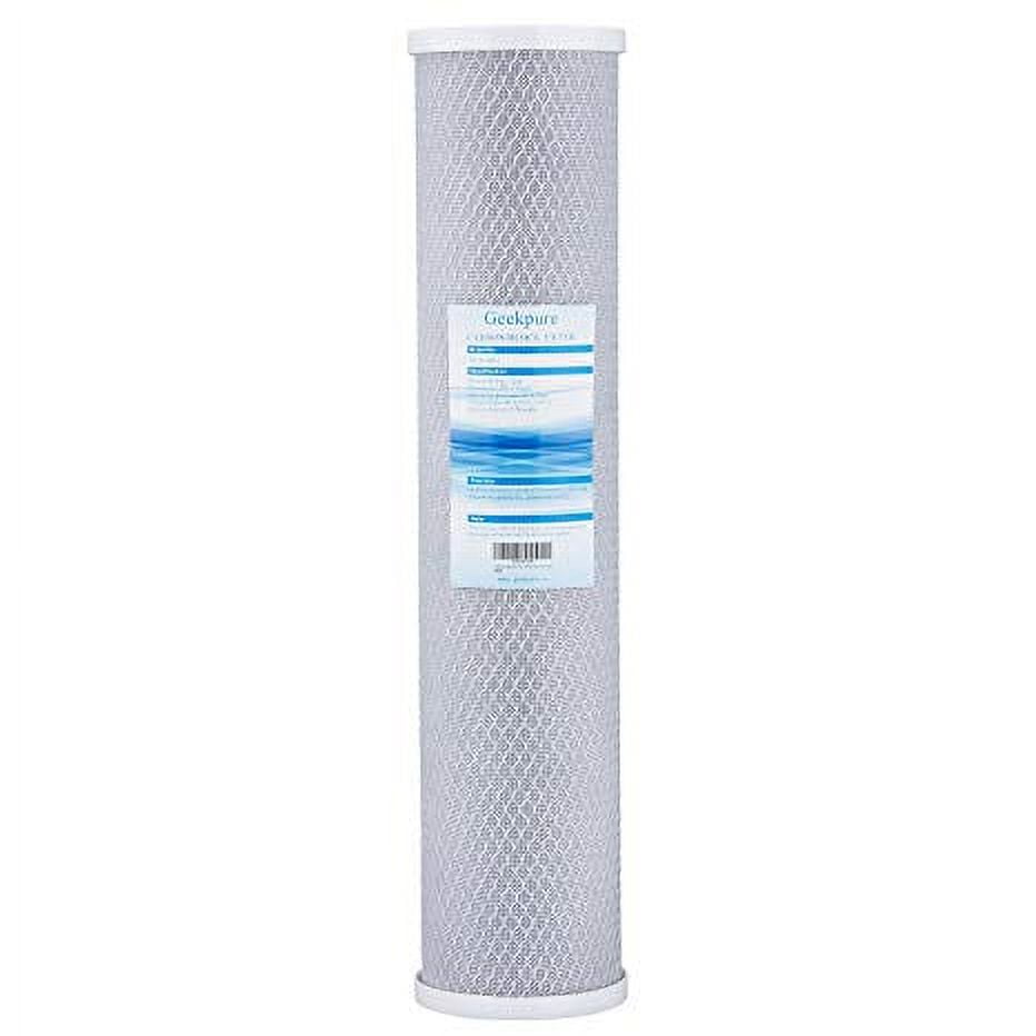 Geekpure 20-Inch Universal Compatible Big Blue Carbon Block Water Filter Cartridge- 4.5 Inch x 20 Inch