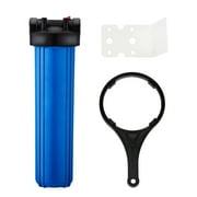 Geekpure 20 Inch Whole House Water Filter Housing-1"NPT Bras Port-Fit 4.5"x 20" Filter
