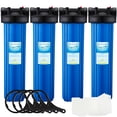 thumbnail image 1 of Geekpure 20 inch Whole House Water Filter Housing-1"NPT Brass Port-Fit 4.5"x 20" Filter (4), 1 of 6
