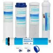 Geekpure Universal Compatible Reverse Osmosis Filter Replacement Set with 75GPD Membrane-Pack of 5