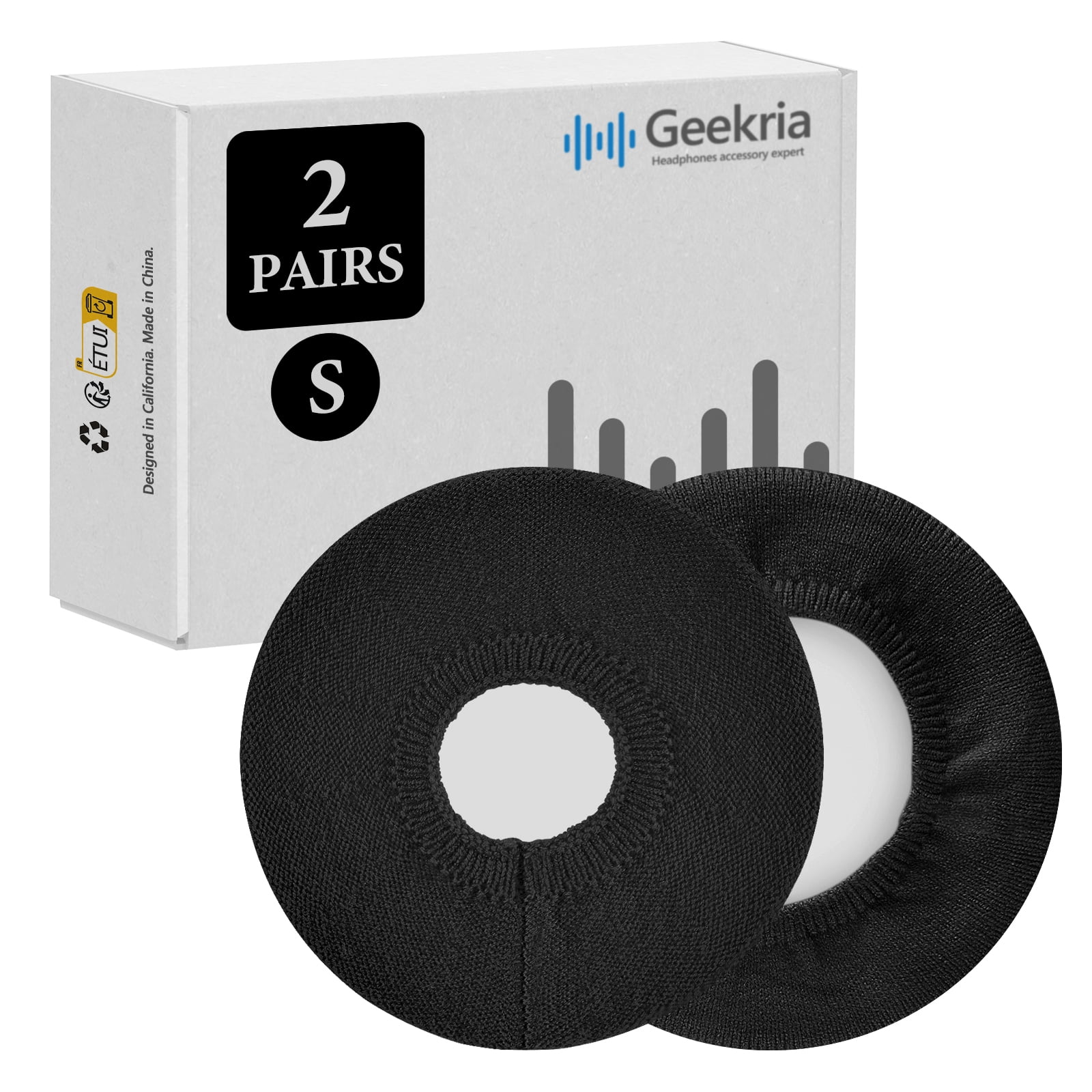 Geekria 2 Pairs Knit Headphones Ear Covers (Product Safety Certified ...
