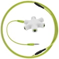 thumbnail image 1 of Geekria 3.5mm Headphone Splitter Adapter, 5-Way Multi Audio Divider, TRS 6-Port Music Sharer for PC, Laptop, Tablet, MP4, MP3, Headset, Earphones (Stereo Jacks), 1 of 6